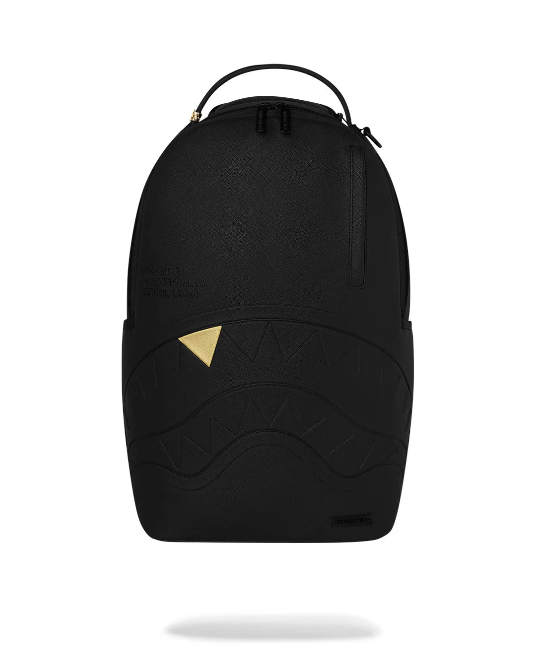 Sprayground ZAINO BLACKED OUT EMBOSSED GOLD TOOTH BACKPACK