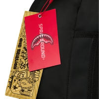 Sprayground ZAINO SHARK CENTRAL BLACK NYLON CAMO EMBOSSED SHARK BACKPACK