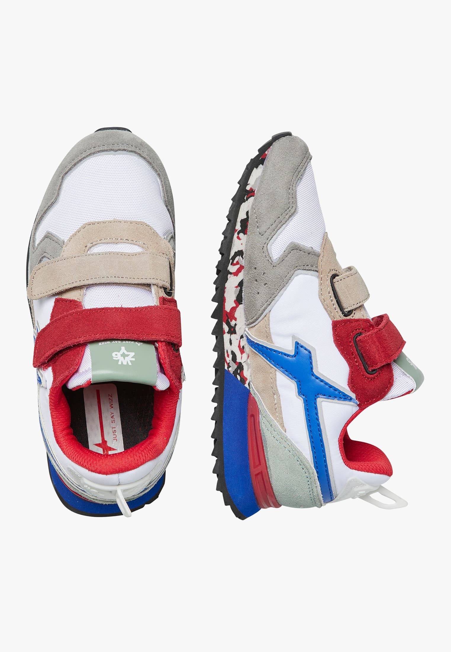 W6YZ K JET VELCRO GRIGIO ROSSO BIANCO