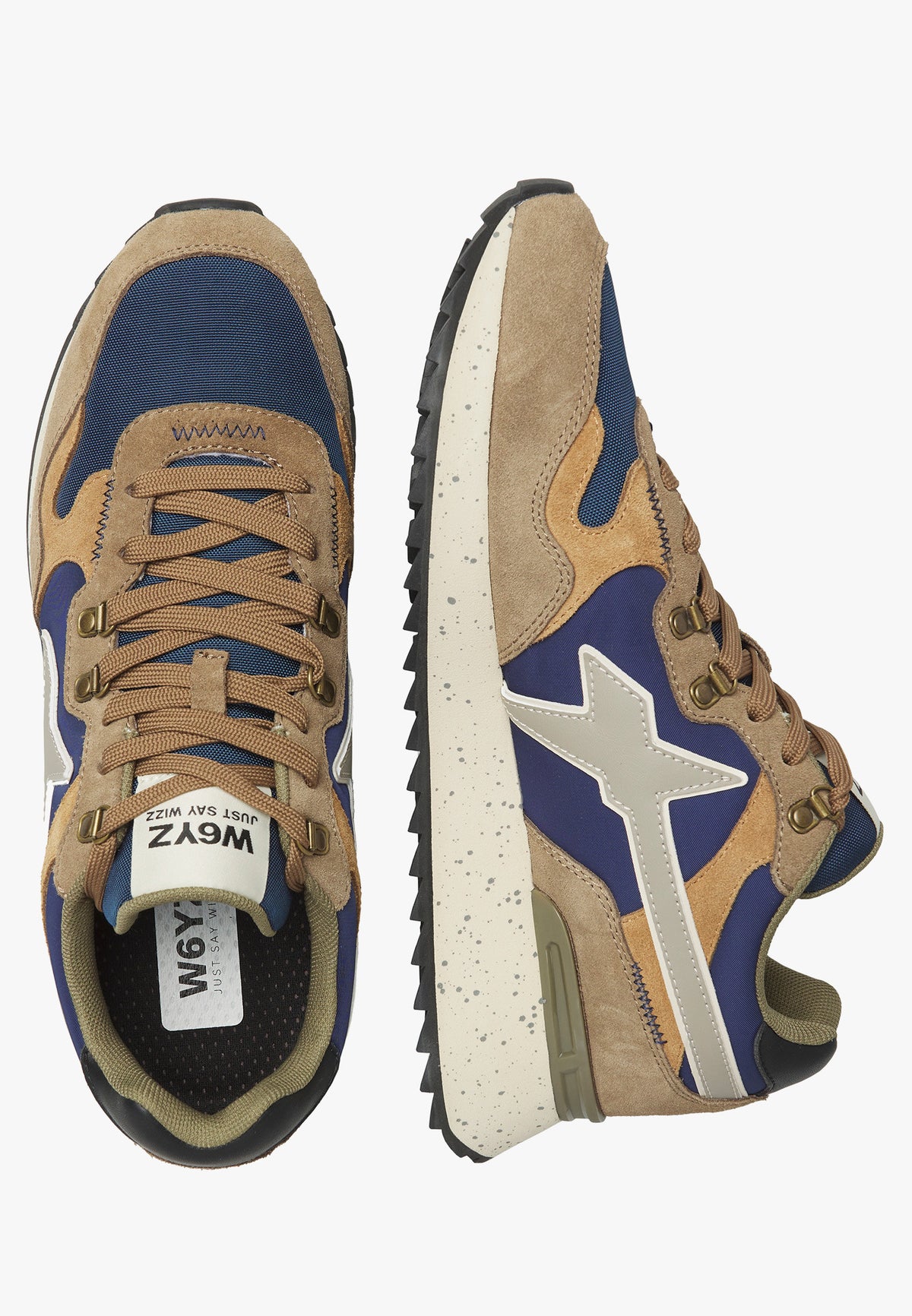 W6YZ YAK ROCK PEPPER SOLE LIGHT BROWN NAVY TAUPE