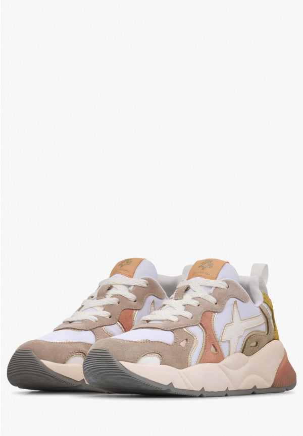 W6YZ SARAH SUEDE NYLON BEIGE STONE APRICOT