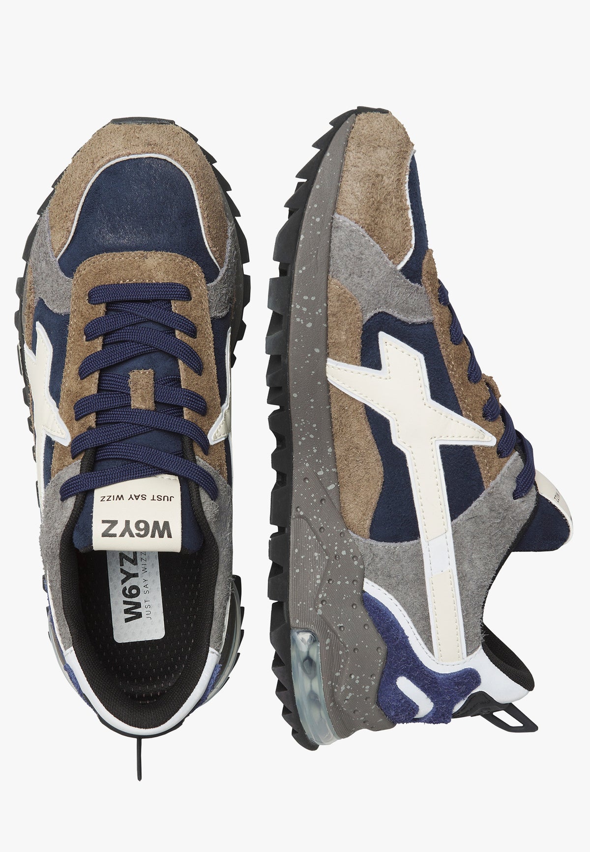 W6YZ BREEZE PEPPER SOLE LIGHT BROWN NAVY