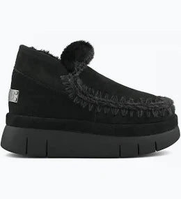 MOU ESKIMO BOUNCE WELT SNEAKER SUEDE BKBK