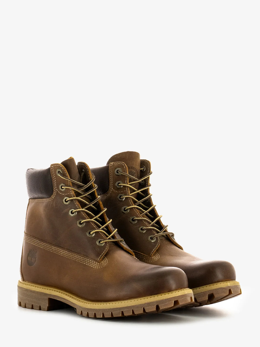 TIMBERLAND STONE STREET 6 INCH LACE UP PLATFORM WATERPROOF BOOT WHEAT MARRONE