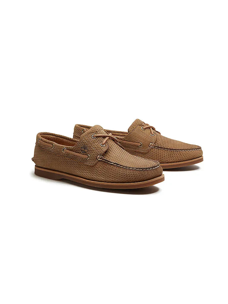 TIMBERLAND VELA CLASSIC BOAT SHOE MEDIUM BEIGE NUBUCK
