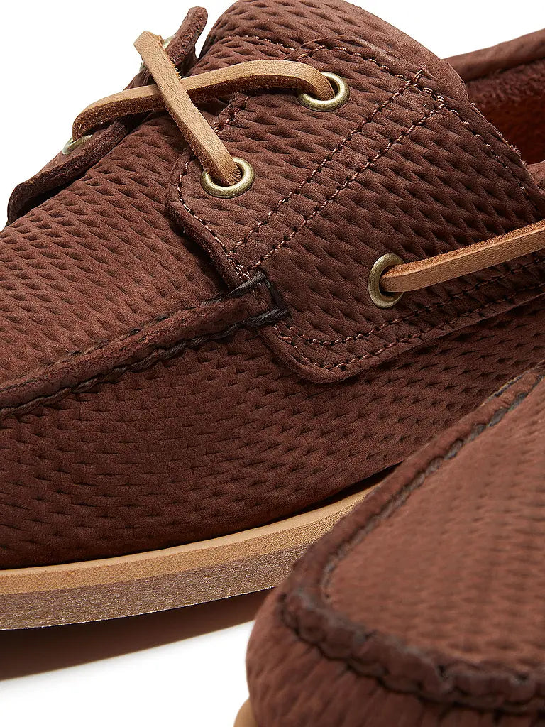 TIMBERLAND VELA CLASSIC BOAT SHOE DARK BROWN SUEDE