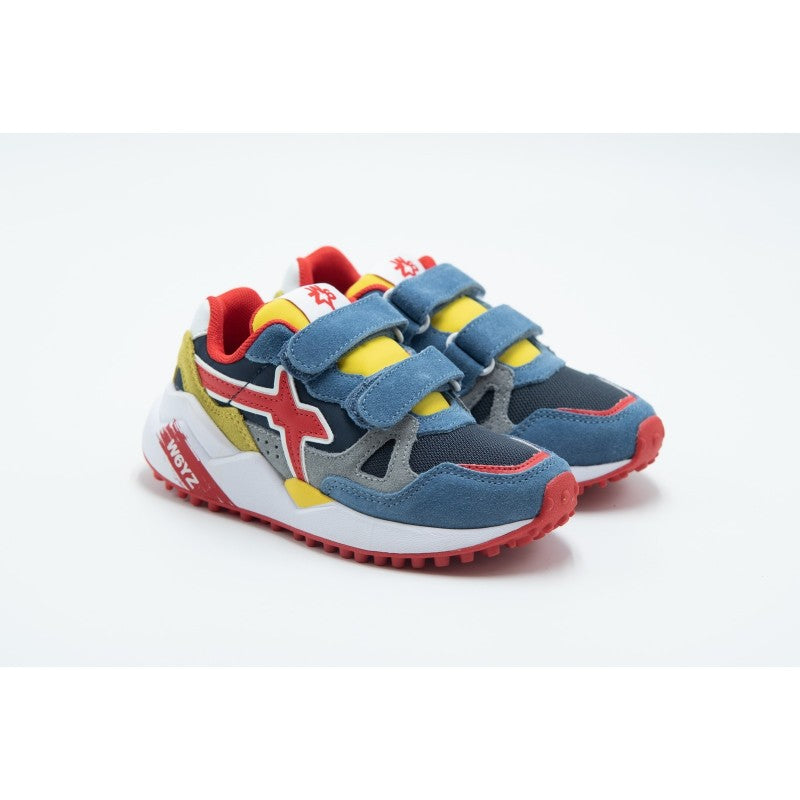 W6YZ K WOLF VELCRO BLU AZZURRO GIALLO