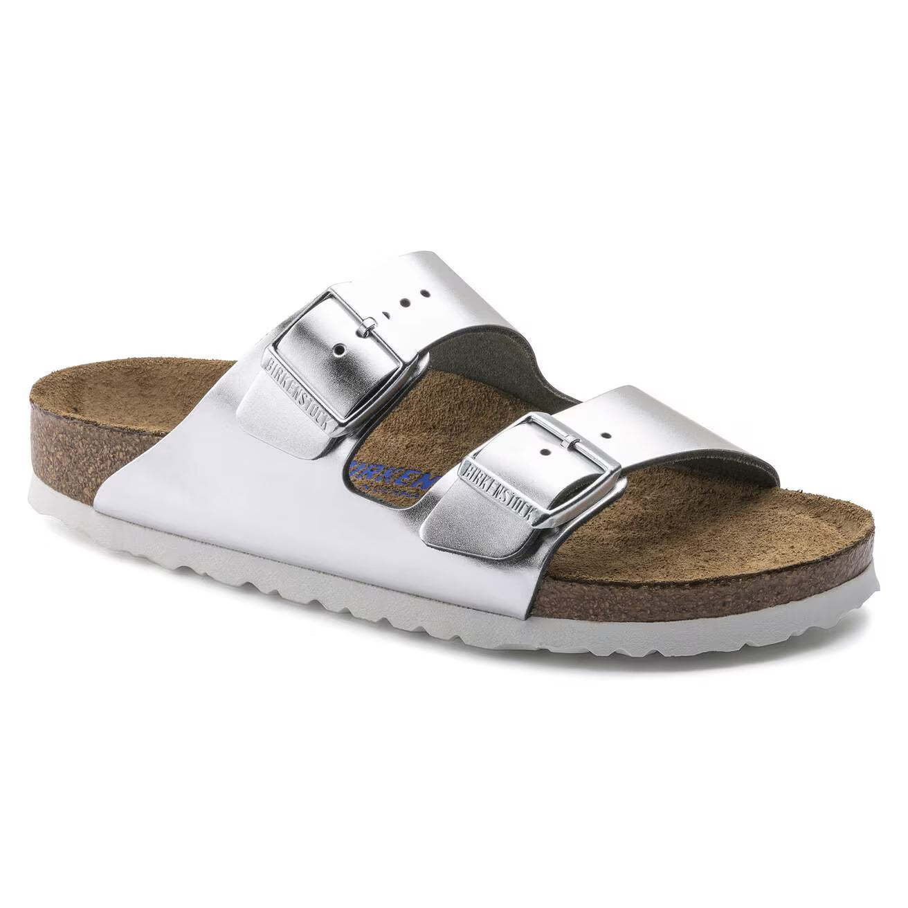 BIRKENSTOCK ARIZONA SFB METALLIC SILVER