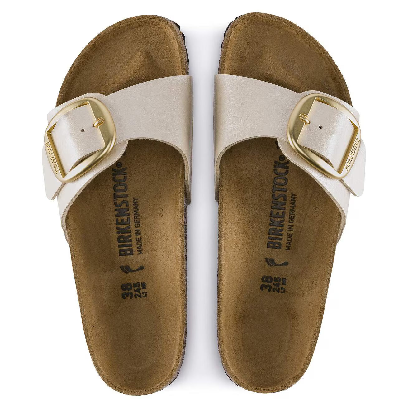 BIRKENSTOCK MADRID BIG BUCKLE GRACEFUL PEARL WHITE