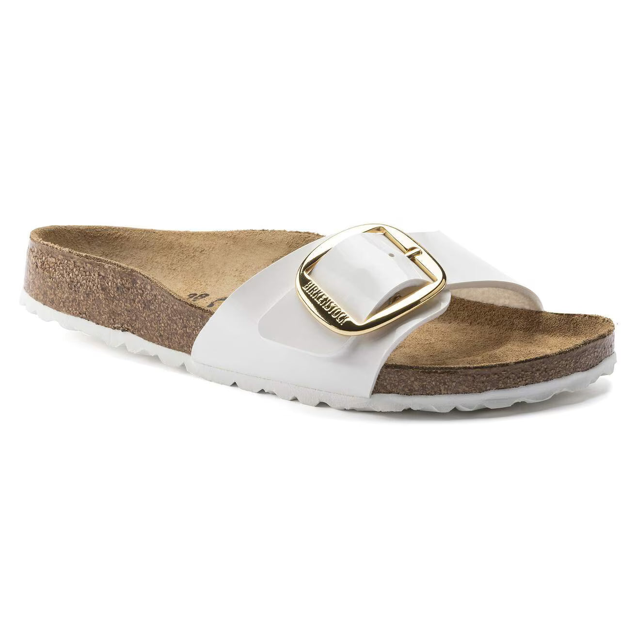 BIRKENSTOCK MADRID BIG BUCKLE PATENT WHITE