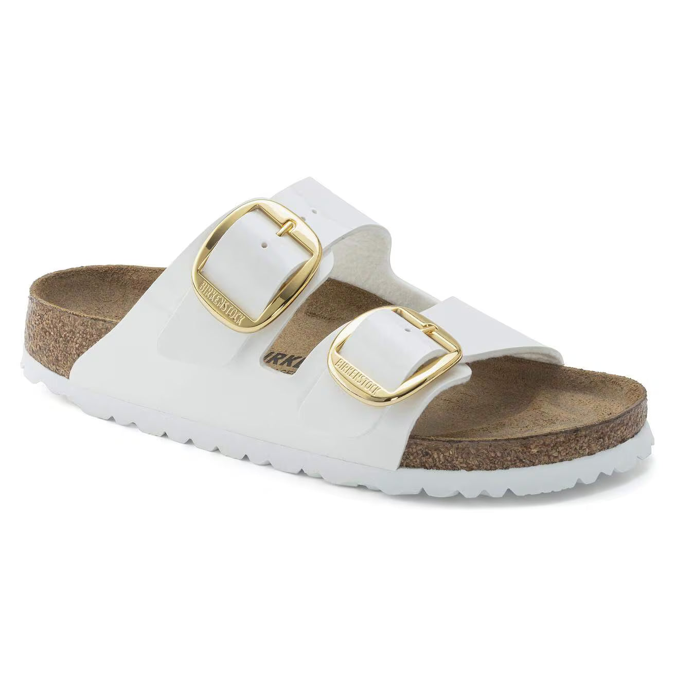 BIRKENSTOCK ARIZONA BIG BUCKLE PATENT WHITE
