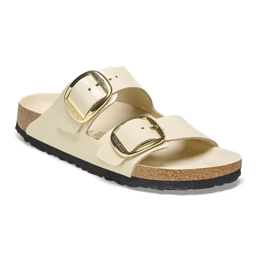 BIRKENSTOCK ARIZONA BIG BUCKLE SHINE ECRU