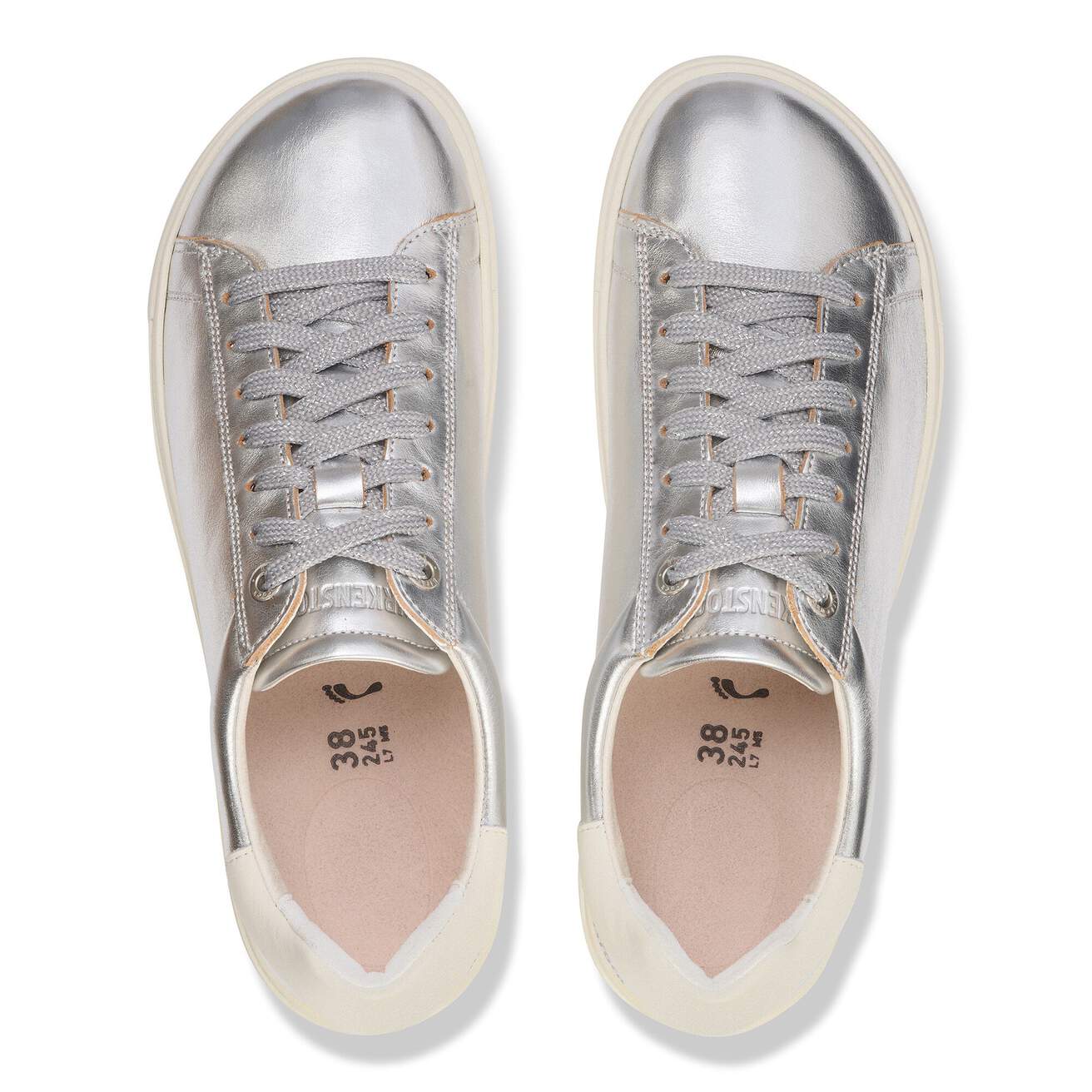 BIRKENSTOCK BEND LOW METALLIC SILVER