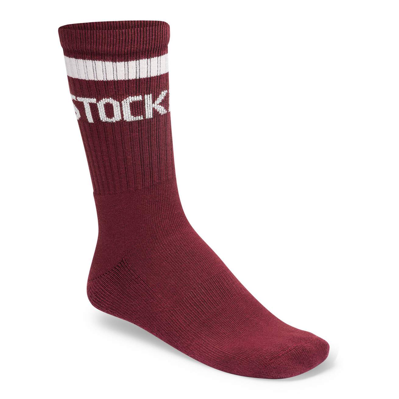 BIRKENSTOCK SOCKS COTTON CREW BORDEAUX