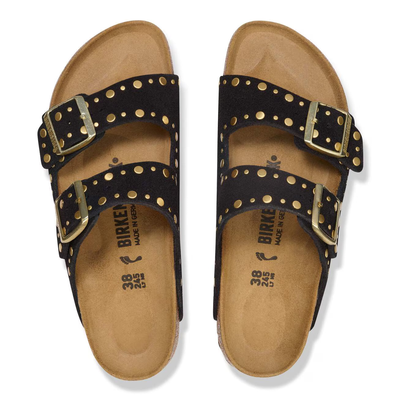 BIRKENSTOCK ARIZONA RIVET BLACK
