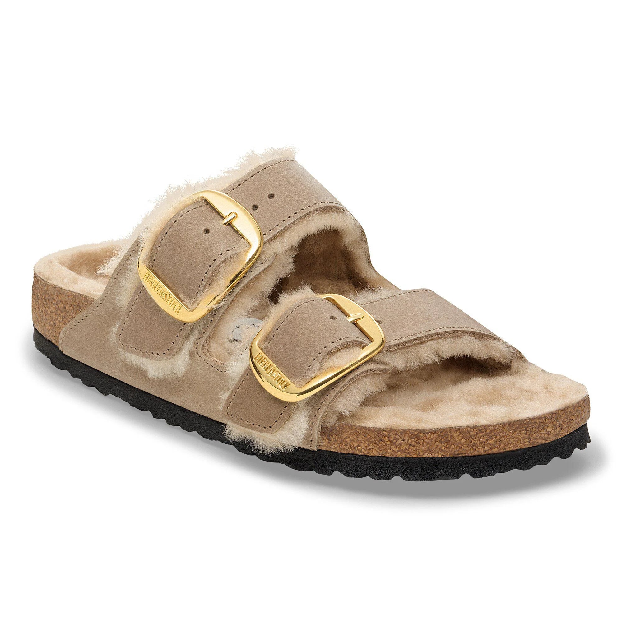 BIRKENSTOCK ARIZONA BIG BUCKLE SHEARLING TABACCO