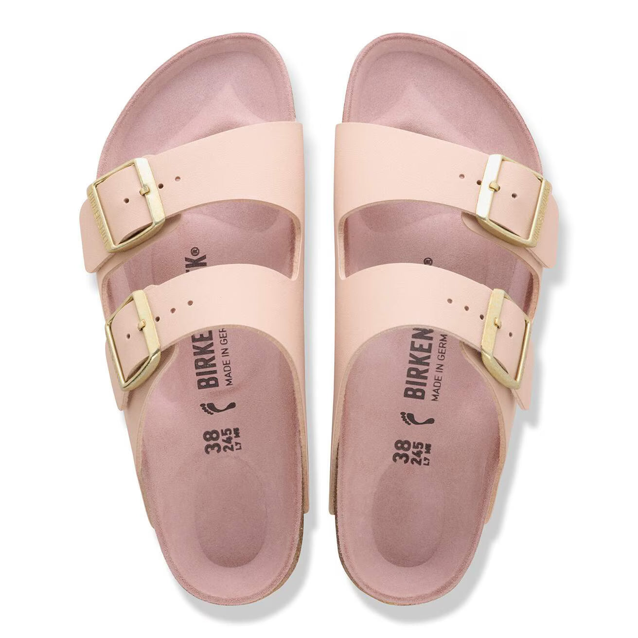 BIRKENSTOCK ARIZONA TRIPLES NEW BEIGE/PINK CLAY