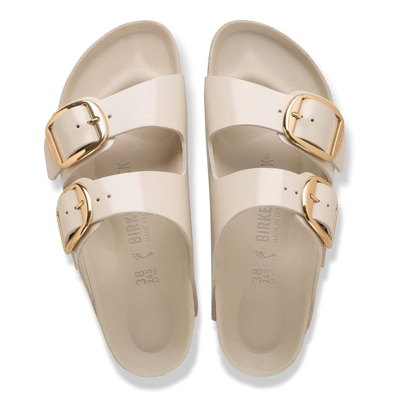 BIRKENSTOCK ARIZONA HEX BIG BUCKLE SHINE OYSTER