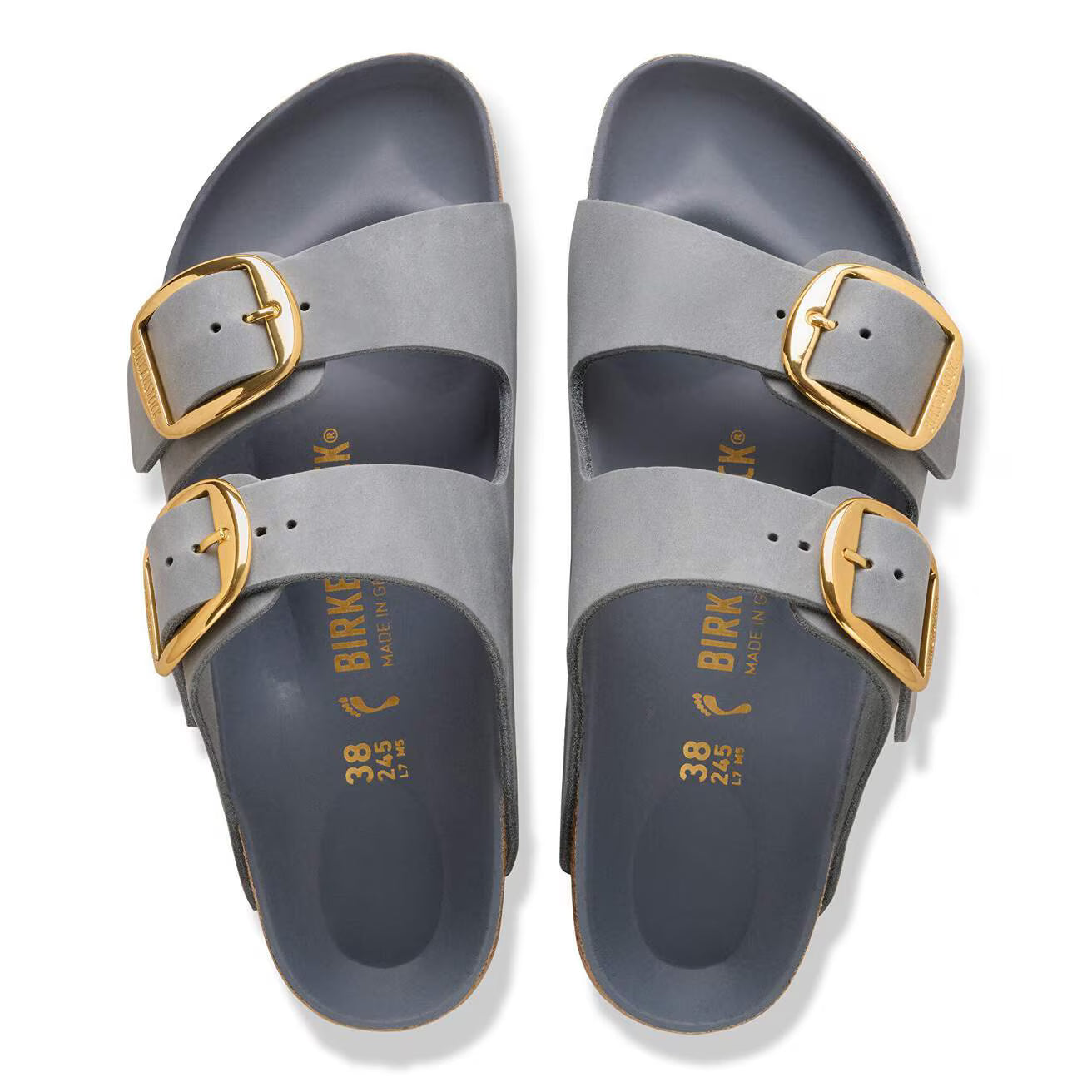 BIRKENSTOCK ARIZONA BIG BUCKLE HEX BASALT GRAY