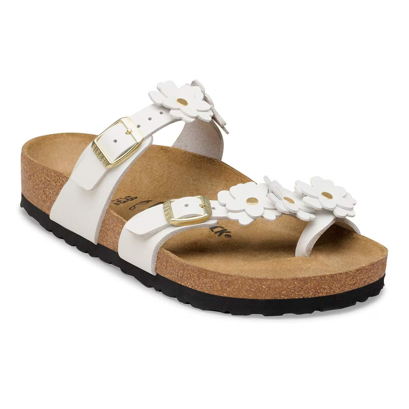 BIRKENSTOCK MAYARI FLOWERS WHITE
