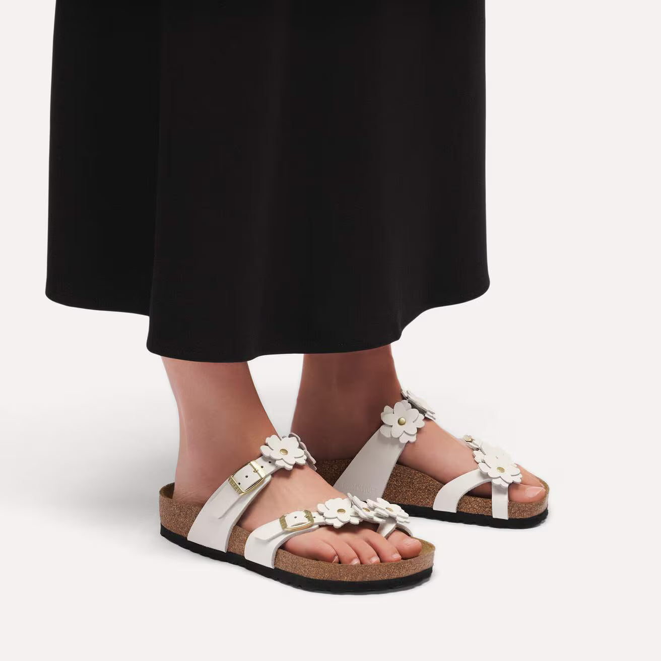 BIRKENSTOCK MAYARI FLOWERS WHITE