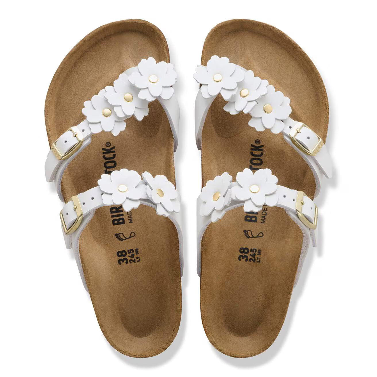 BIRKENSTOCK MAYARI FLOWERS WHITE