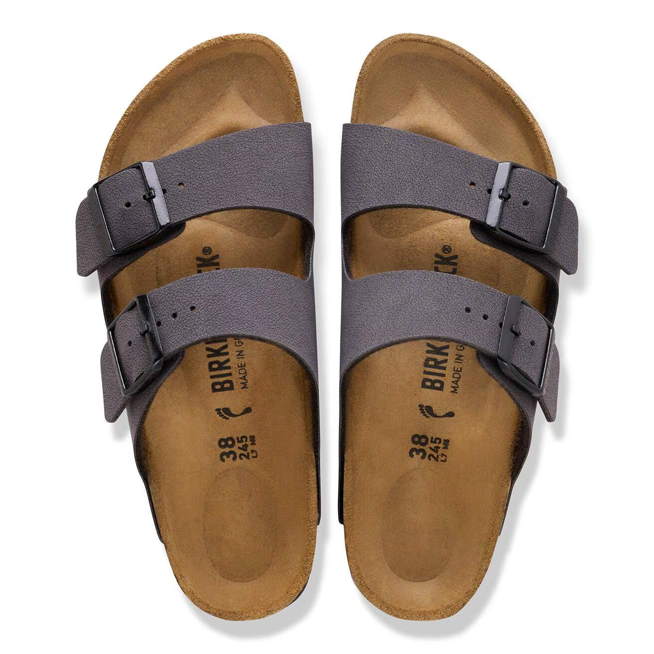 BIRKENSTOCK ARIZONA VELVET GRAY