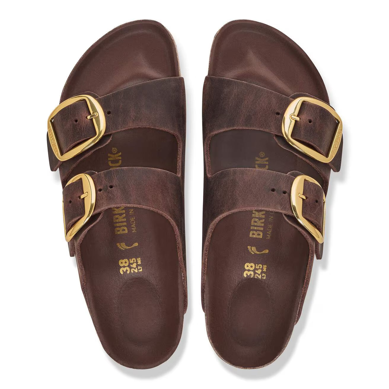 BIRKENSTOCK ARIZONA BIG BUCKLE HABANA OILED LEATHER
