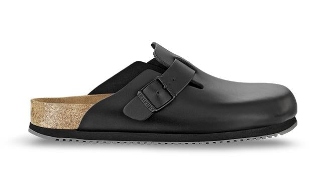 BIRKENSTOCK BOSTON SL BLACK NATURAL LEATHER