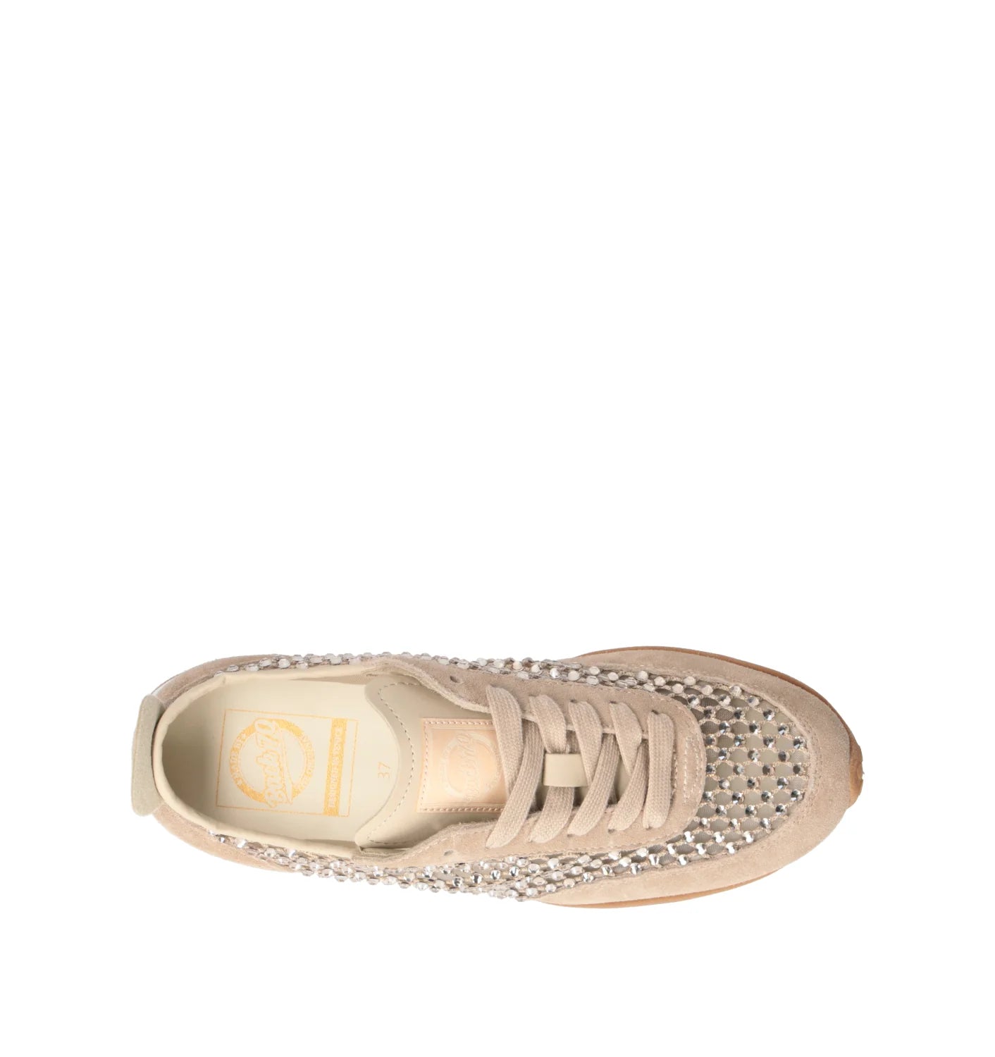 BACK70 PARIS S26-02 STRASS GOLD BEIGE