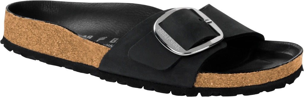 BIRKENSTOCK MADRID BIG BUCKLE BLACK OILED LEATHER