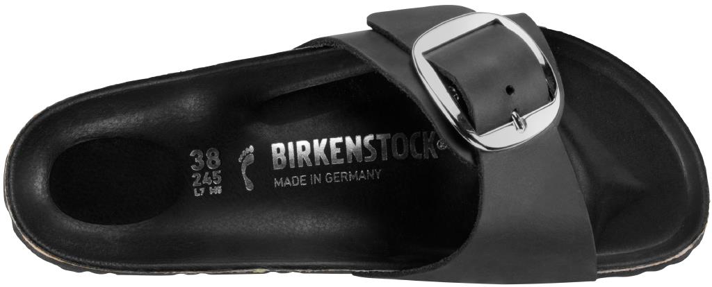 BIRKENSTOCK MADRID BIG BUCKLE BLACK OILED LEATHER