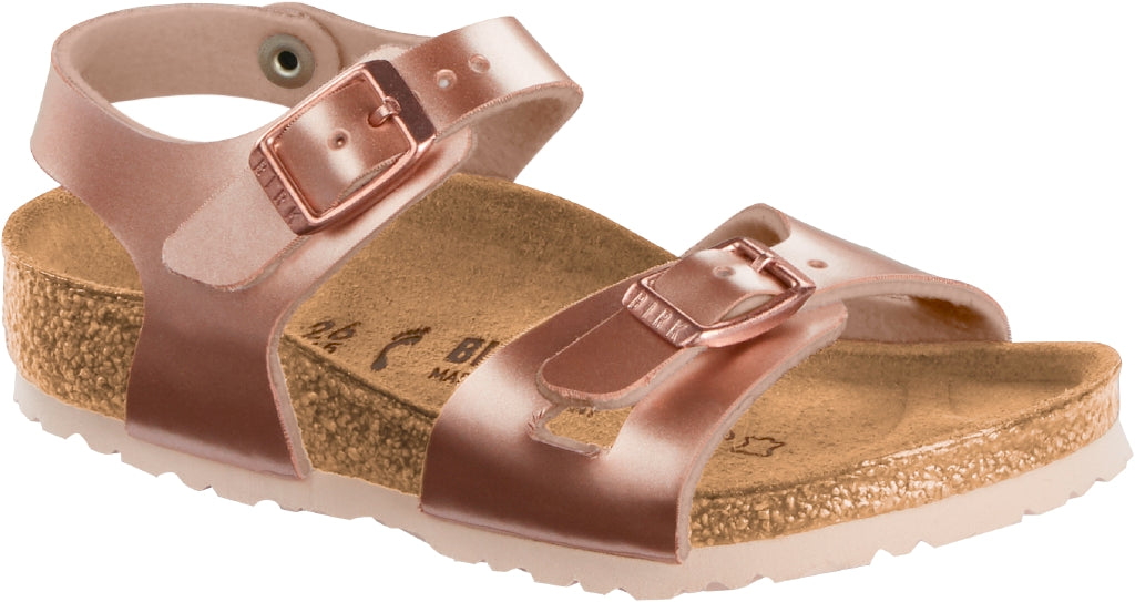 BIRKENSTOCK RIO KIDS ELECTRIC METALLIC COPPER
