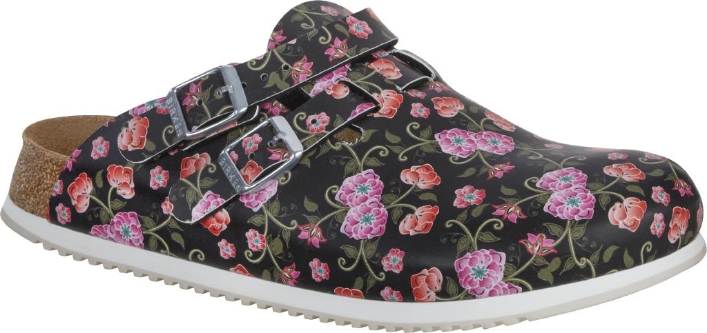 BIRKENSTOCK KAY BLOOMING ROSES BLACK