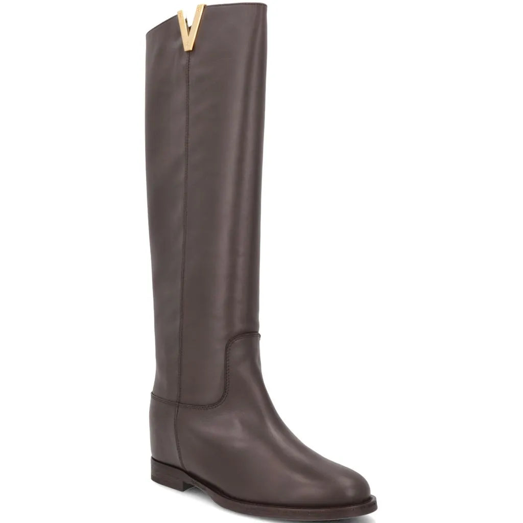 VIA ROMA 15 STIVALE 2568 SANTA MONICA PELLE TESTA DI MORO V ORO