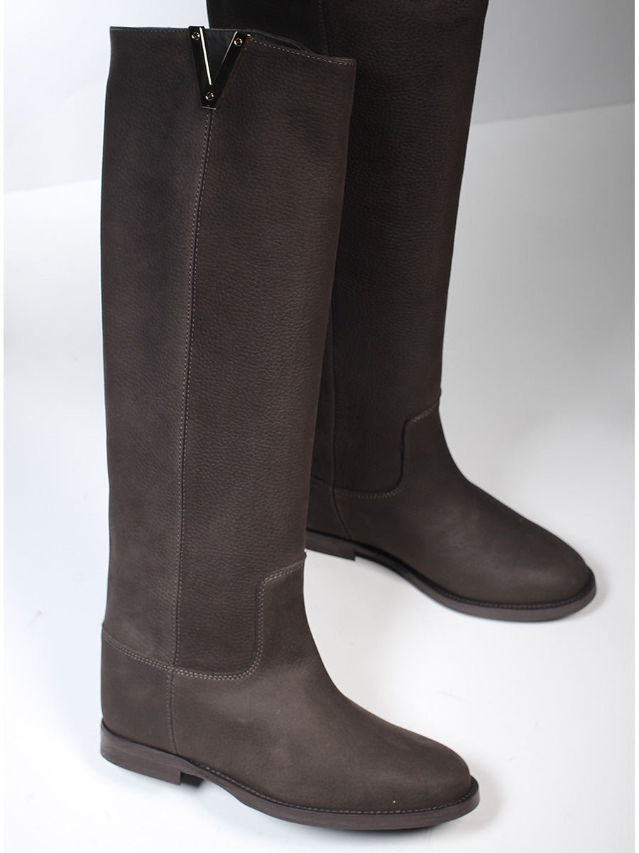 VIA ROMA 15 STIVALE 2568 DESIRE PELLE TESTA DI MORO V ORO