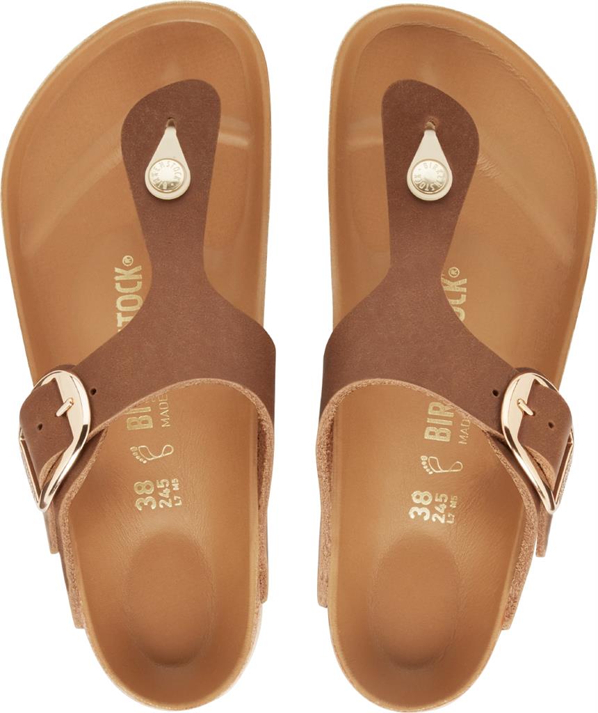 BIRKENSTOCK GIZEH BIG BUCKLE COGNAC OILED LEATHER