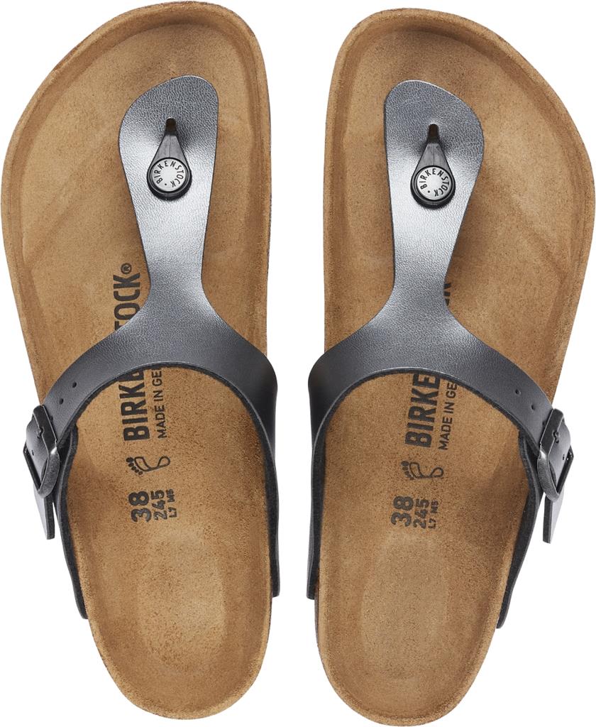 BIRKENSTOCK GIZEH METALLIC BLACK