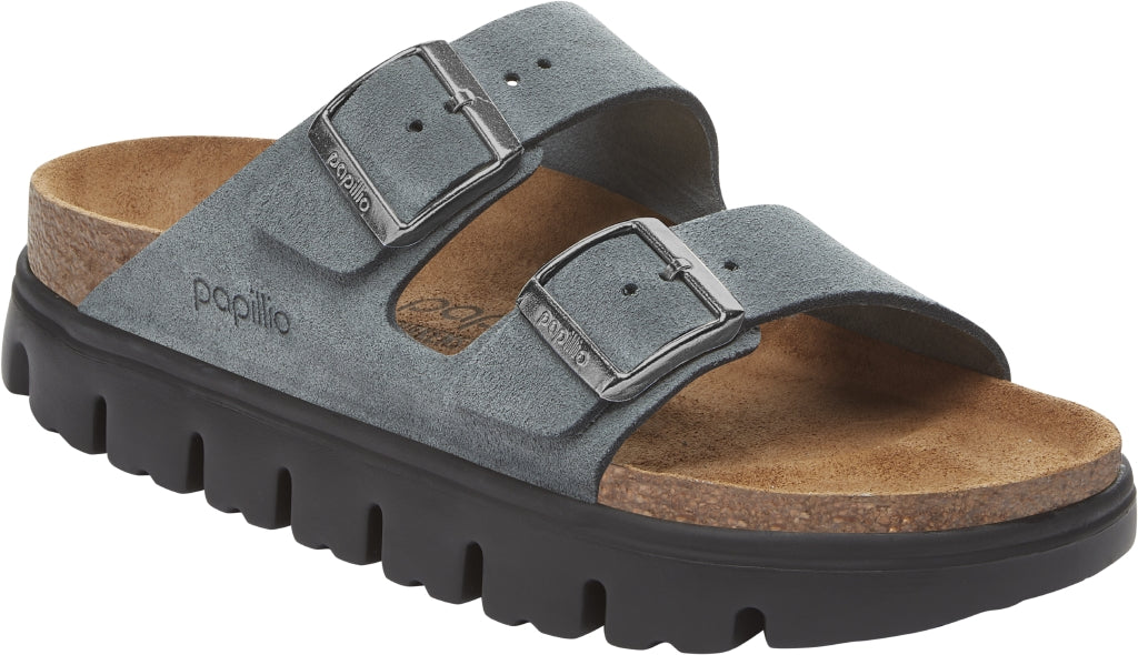 BIRKENSTOCK ARIZONA CHUNKY BASALT GRAY