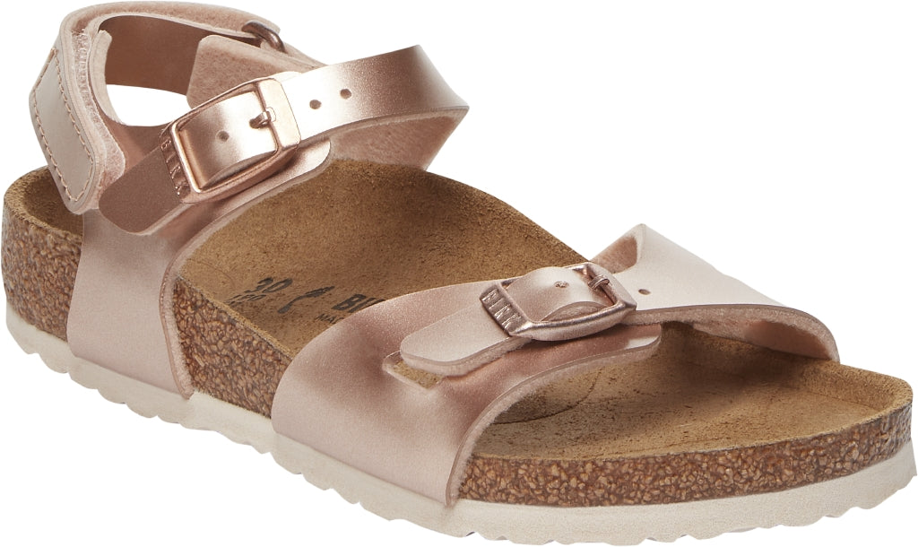 BIRKENSTOCK RIO KIDS ELECTRIC METALLIC COPPER