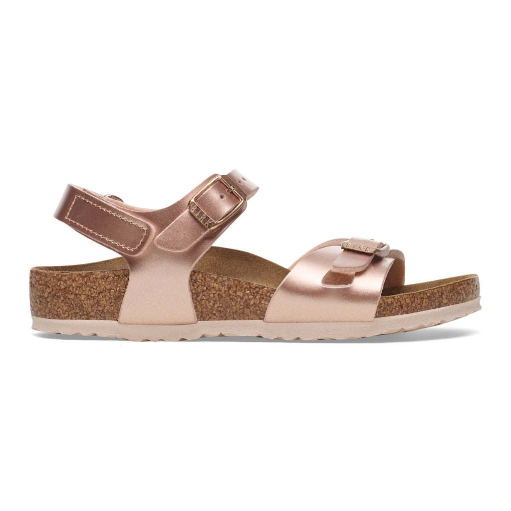 BIRKENSTOCK RIO KIDS ELECTRIC METALLIC COPPER