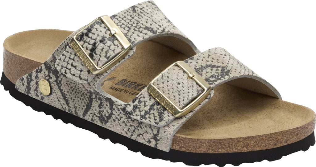 BIRKENSTOCK ARIZONA SUEDE SNAKE OYSTER
