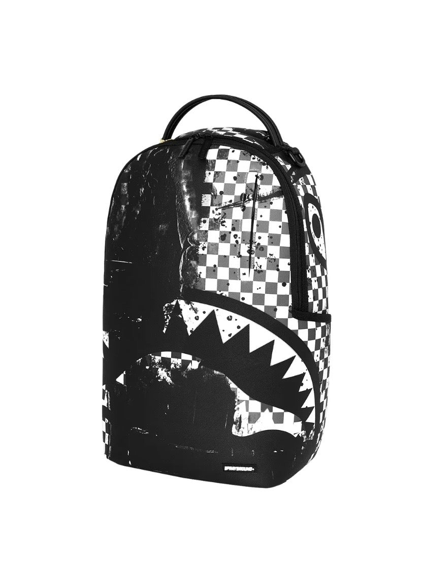 Sprayground ZAINO PAINTED OVER CHECK BACKPACK