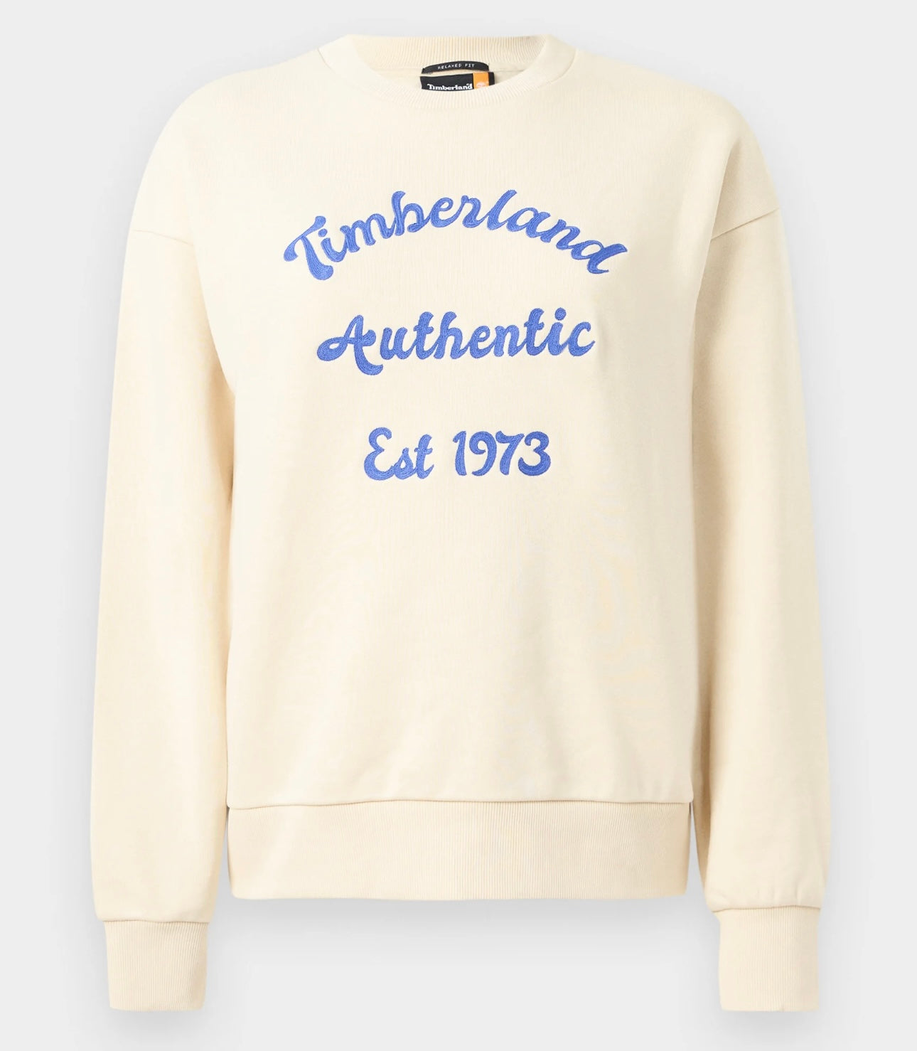 TIMBERLAND FELPA DONNA GIRO COLLO BRUSHED BACK CHEST GRAPHIC CREW SWEATSHI ANGORA