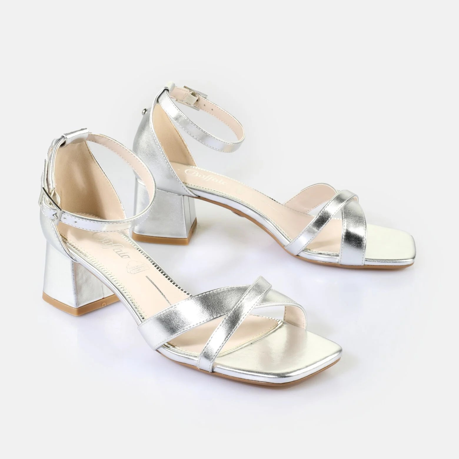 BUFFALO CARRIE CROSS VEGAN NAPPA SILVER