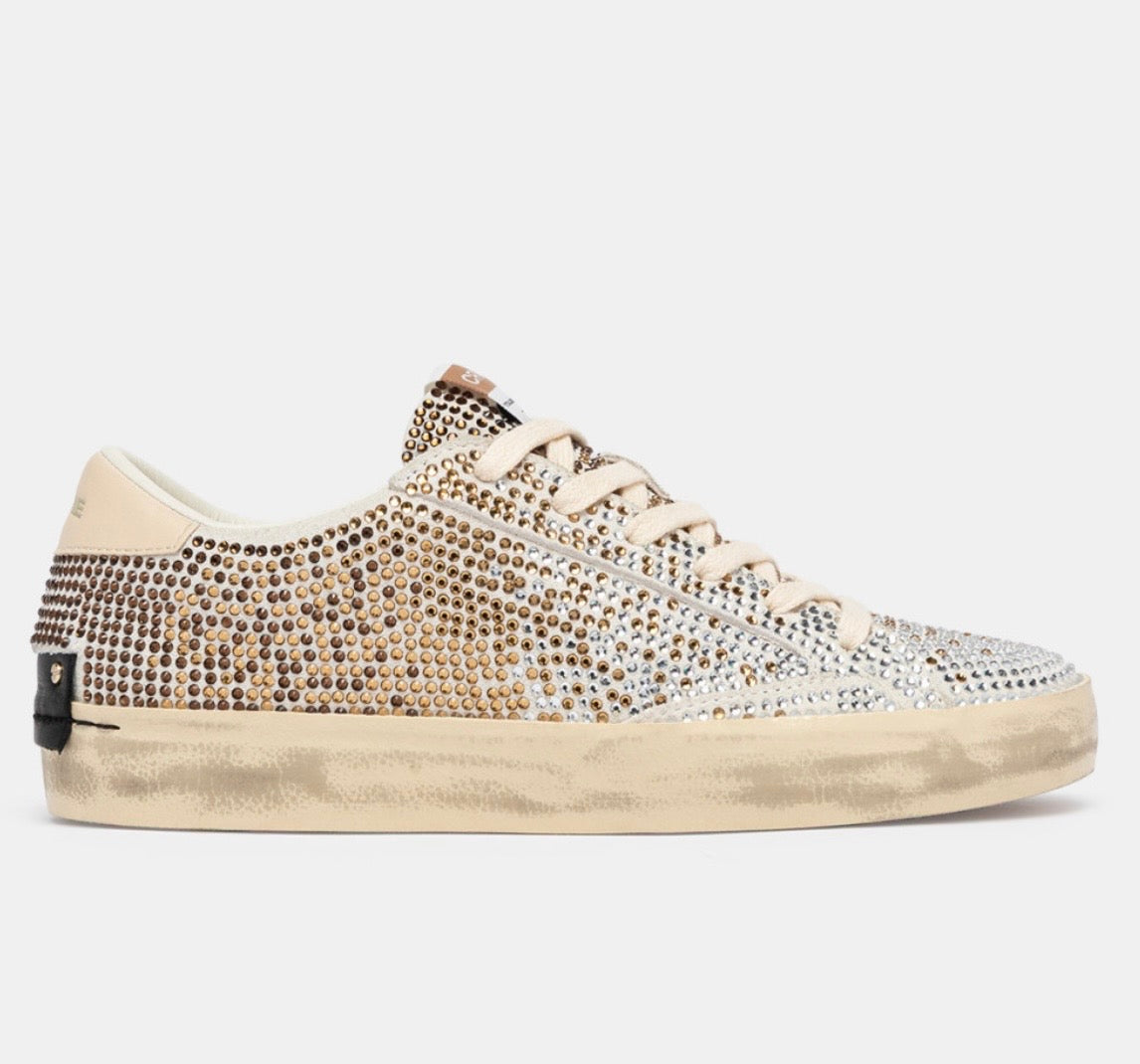 CRIME LONDON SNEAKER DISTRESSED BRONZE SHADE 23009AA9