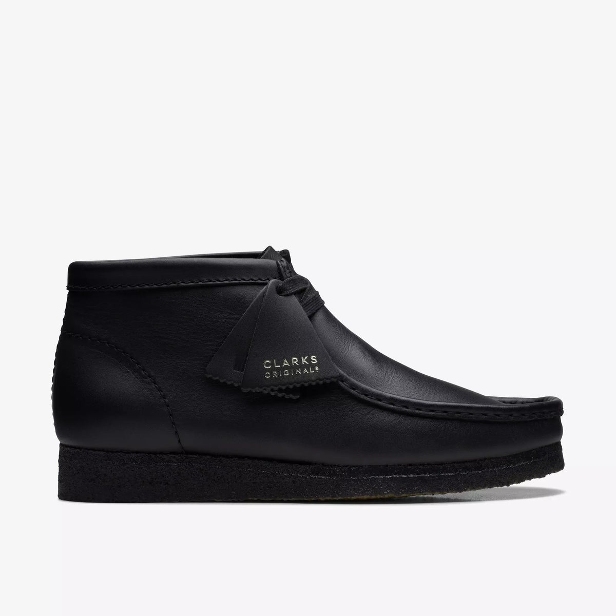 CLARKS WALLABEE BOOT PELLE NERA 26155512