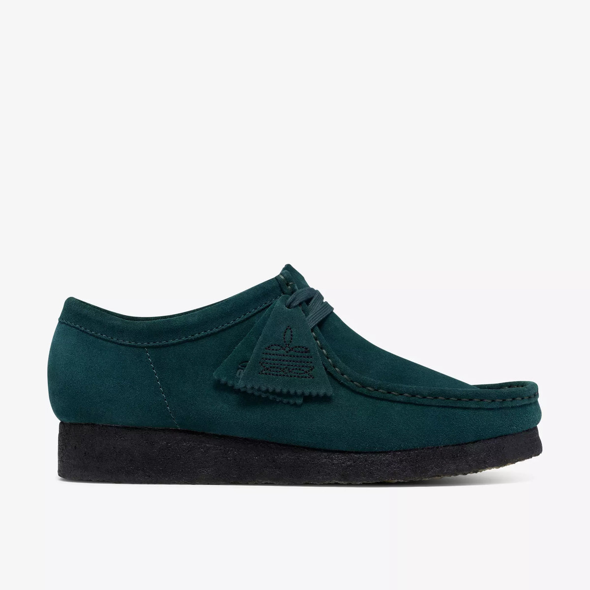 CLARKS WALLABEE PELLE SCAMOSCIATA VERDE ACQUA SCURO 26327487