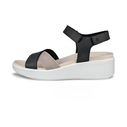 ECCO FLOWT WEDGE LX 273323-02001 BLACK