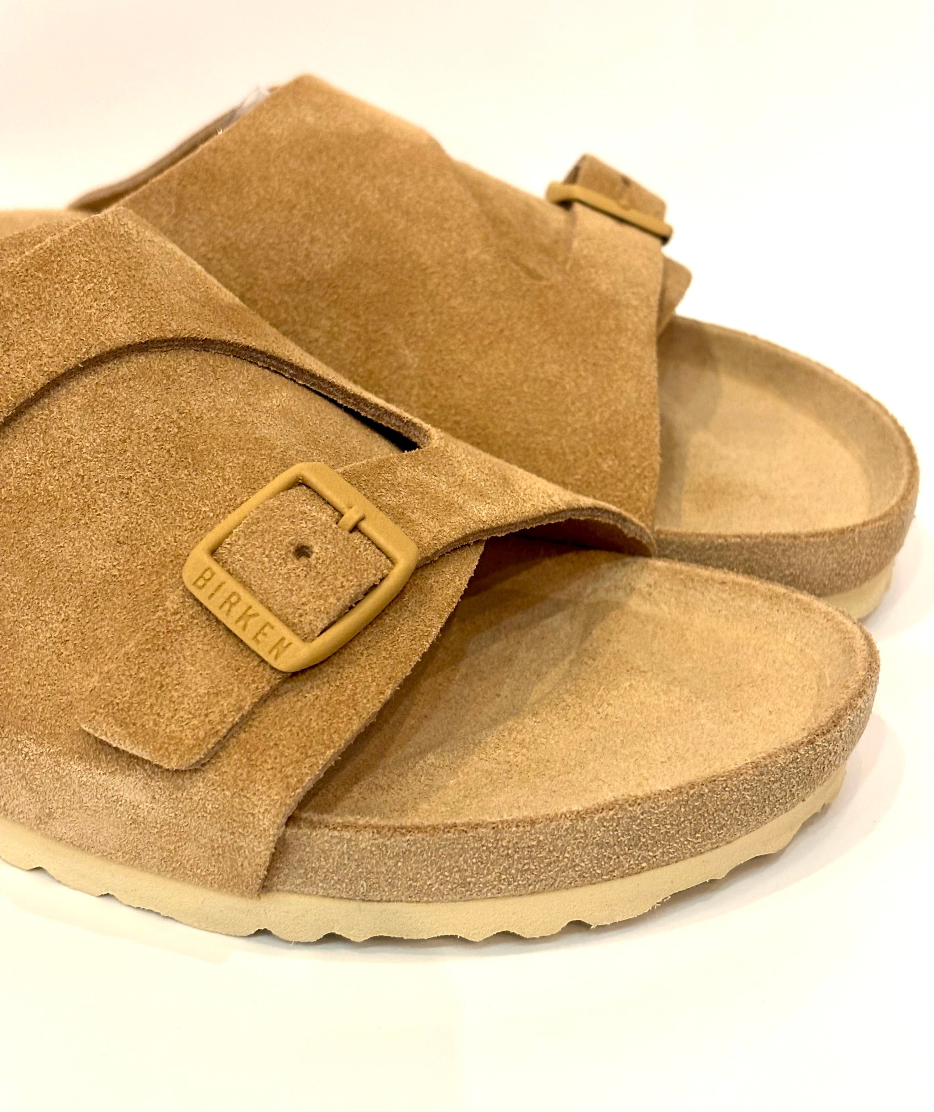 BIRKENSTOCK ZURICH SUEDE LEATHER LATTE CREAM LIMITED EDITION ITALY
